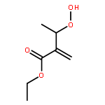 Butanoic acid, 3-hydroperoxy-2-methylene-, ethyl ester