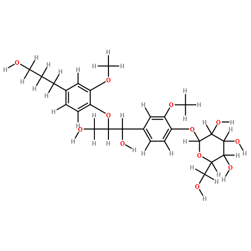 (7S,8S)-threo-7,9,9'-tirhydroxy-3,3'-dimethoxy-8-O-4'-neolignan-4-O-beta-D-glucopyranoside