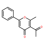 4H-Pyran-4-one,3-acetyl-2-methyl-6-phenyl-