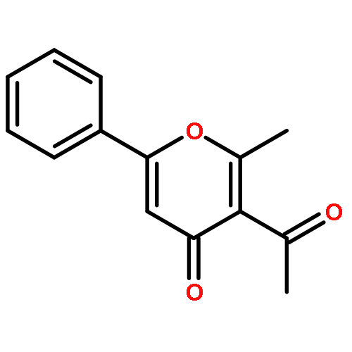 4H-Pyran-4-one,3-acetyl-2-methyl-6-phenyl-