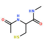 Propanamide, 2-(acetylamino)-3-mercapto-N-methyl-, (R)-