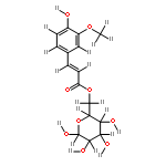 3'-Me ether-D-Pyranose-6-O-(3,4-Dihydroxycinnamoyl)glucose