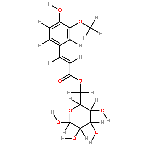 3'-Me ether-D-Pyranose-6-O-(3,4-Dihydroxycinnamoyl)glucose