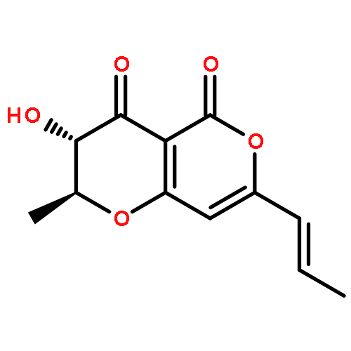 4H,5H-Pyrano[4,3-b]pyran-4,5-dione,2,3-dihydro-3-hydroxy-2-methyl-7-[(1E)-1-propen-1-yl]-, (2S,3S)-