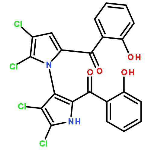 (4,4',5,5'-tetrachloro-1'h-1,3'-bipyrrole-2,2'-diyl)bis[(2-hydrox Yphenyl)methanone]