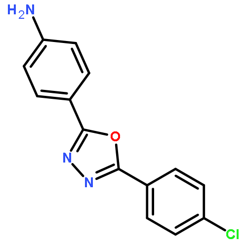 Benzenamine, 4-[5-(4-chlorophenyl)-1,3,4-oxadiazol-2-yl]-