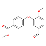 Benzoic acid, 4-(5-formyl-2-methoxyphenoxy)-, methyl ester