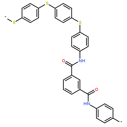 Poly(thio-1,4-phenylenethio-1,4-phenylenethio-1,4-phenyleneiminocarb
onyl-1,3-phenylenecarbonylimino-1,4-phenylene)