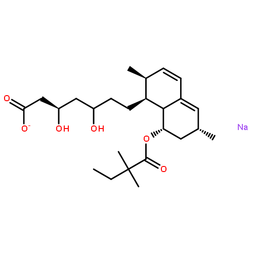 SODIUM;(3R,5S)-7-[(1R,2R,6S,8S)-8-(2,2-DIMETHYLBUTANOYLOXY)-2,6-DIMETHYL-1,2,6,7,8,8A-HEXAHYDRONAPHTHALEN-1-YL]-3,5-DIHYDROXYHEPTANOATE