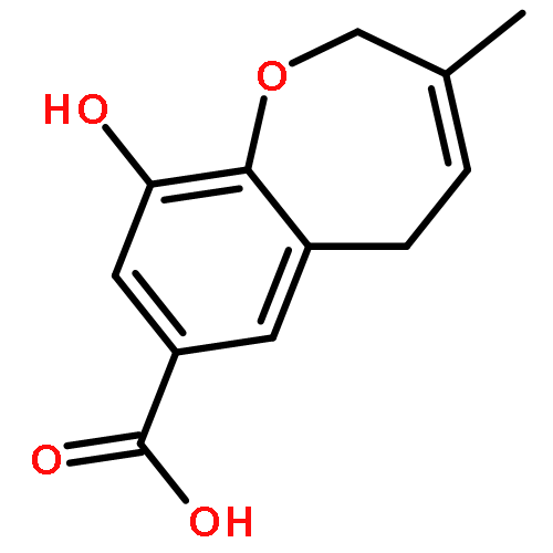 2,5-Dihydro-9-hydroxy-3-methyl-1-benzoxepin-7-carboxylic acid