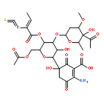 1-Cyclohexene-1-carboxylicacid, 5-[6-O-acetyl-3-O-(4-C-acetyl-2,6-dideoxy-3-O-methyl-a-L-lyxo-hexopyranosyl)-4-O-[(Z)-2-isothiocyanato-1-oxo-2-buten-1-yl]-b-D-allopyranosyl]-2-amino-5-hydroxy-3,6-dioxo-,(5S)-