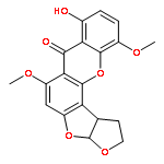 7H-Furo[3',2':4,5]furo[2,3-c]xanthen-7-one,1,2,3a,12c-tetrahydro-8-hydroxy-6,11-dimethoxy-, (3aR-cis)- (9CI)