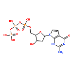 4H-Pyrrolo[2,3-d]pyrimidin-4-one,2-amino-7-[2-deoxy-5-O-[hydroxy[[hydroxy(phosphonooxy)phosphinyl]oxy]phosphinyl]-b-D-erythro-pentofuranosyl]-1,7-dihydro-(9CI)