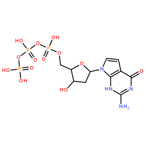 4H-Pyrrolo[2,3-d]pyrimidin-4-one,2-amino-7-[2-deoxy-5-O-[hydroxy[[hydroxy(phosphonooxy)phosphinyl]oxy]phosphinyl]-b-D-erythro-pentofuranosyl]-1,7-dihydro-(9CI)