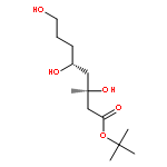 Octanoic acid, 3,5,8-trihydroxy-3-methyl-, 1,1-dimethylethyl ester, (R*,R*)-