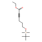 2-Hexynoic acid, 6-[[(1,1-dimethylethyl)dimethylsilyl]oxy]-, ethyl ester