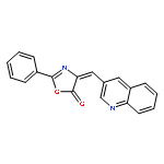 5(4H)-Oxazolone, 2-phenyl-4-(3-quinolinylmethylene)-