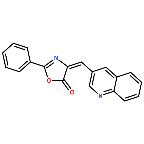 5(4H)-Oxazolone, 2-phenyl-4-(3-quinolinylmethylene)-