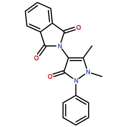 <br>2-(1,5-dimethyl-3-oxo-2-phenyl-2,3-dihydro-1H-pyrazol-4-yl)-1H-isoindole-1, 3(2H)-dione