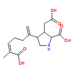 3-Pyrrolidineaceticacid, 2-carboxy-4-[(4E)-5-carboxy-1-methylene-4-hexen-1-yl]-, (2S,3S,4S)-