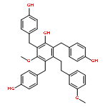 2,4,6-tris(4-hydroxybenzyl)-3,3'-dimethoxybibenzyl-5-ol