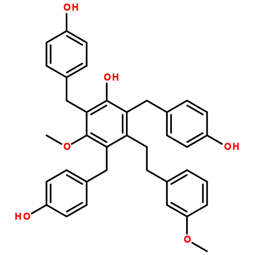 2,4,6-tris(4-hydroxybenzyl)-3,3'-dimethoxybibenzyl-5-ol