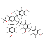 2,4',6.tris(4-hydroxybenzyl)-3-methoxybibenzyl-3',5-diol