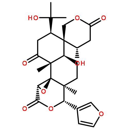 Spiro[naphth[2,1-c]oxireno[d]pyran-6(3H),3'(4'H)-[2H]pyran]-1,6',9(3aH,5H,10aH)-trione,3-(3-furanyl)hexahydro-4'-hydroxy-7-(1-hydroxy-1-methylethyl)-3a,9a-dimethyl-,(3S,3'S,3aS,4'S,5aR,7R,9aR,9bR,10aS)-