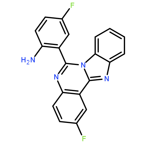 4-fluoro-2-(2-fluorobenzimidazo[1,2-c]quinazolin-6-yl)aniline