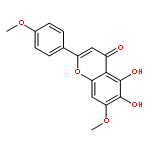 5,6-dihydroxy-7-methoxy-2-(4-methoxyphenyl)-4H-chromen-4-one