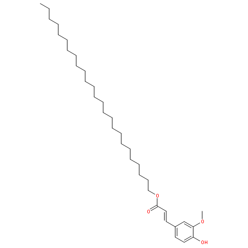 2-Propenoic acid, 3-(4-hydroxy-3-methoxyphenyl)-, pentacosyl ester,(2E)-