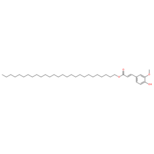 2-Propenoic acid, 3-(4-hydroxy-3-methoxyphenyl)-, heptacosyl ester,(2E)-