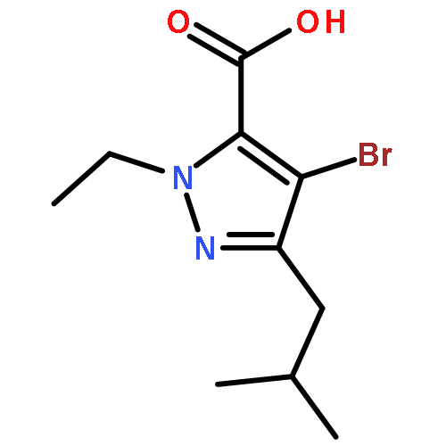 4-Bromo-1-ethyl-3-(2-methylpropyl)-1H-pyrazole-5-carboxylic acid