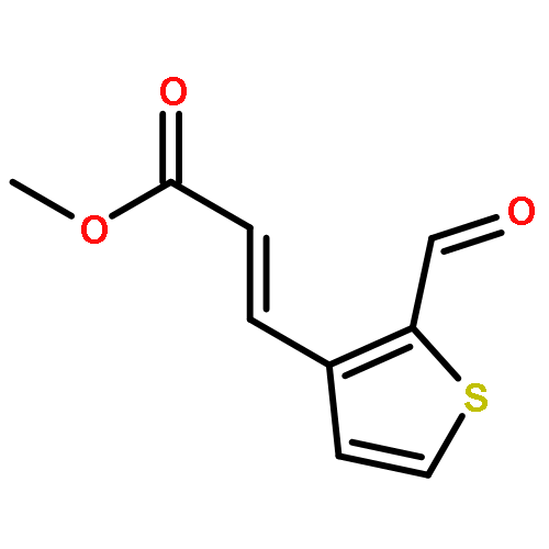 2-Propenoic acid, 3-(2-formyl-3-thienyl)-, methyl ester, (E)-