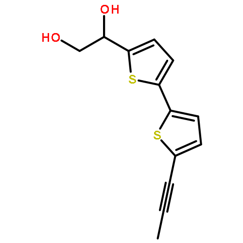 1,2-Ethanediol,1-[5'-(1-propynyl)[2,2'-bithiophen]-5-yl]- (9CI)