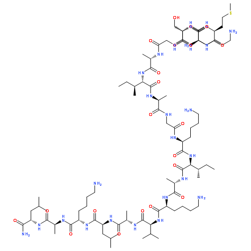 Gly-Met-Ala-Ser-Lys-Ala-Gly-Ala-Ile-Ala-Gly-Lys-Ile-Ala-Lys-Val-Ala-Leu-Lys-Ala-Leu-NH2