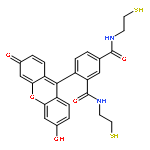 1,3-Benzenedicarboxamide,4-(6-hydroxy-3-oxo-3H-xanthen-9-yl)-N1,N3-bis(2-mercaptoethyl)-