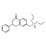 Phosphoric acid, diethyl 4-oxo-2-phenyl-2H-1-benzopyran-7-yl ester