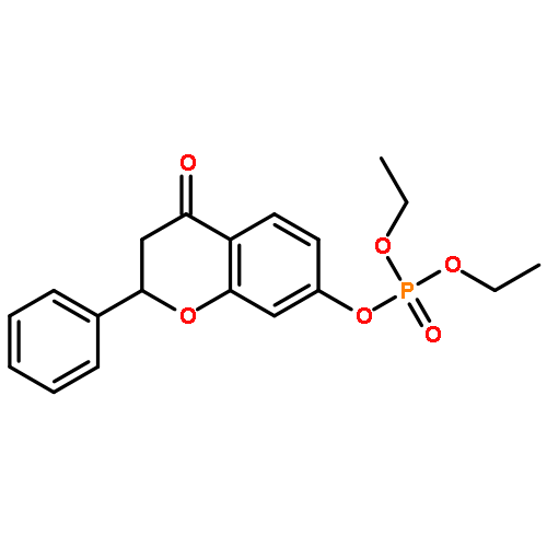 Phosphoric acid, diethyl 4-oxo-2-phenyl-2H-1-benzopyran-7-yl ester