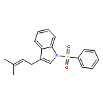 1-(BENZENESULFONYL)-3-(3-METHYLBUT-2-ENYL)INDOLE