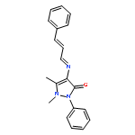 1,5-dimethyl-2-phenyl-4-[(3-phenylprop-2-en-1-ylidene)amino]-1,2-dihydro-3H-pyrazol-3-one