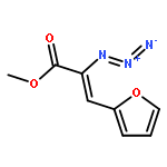 2-Propenoic acid, 2-azido-3-(2-furanyl)-, methyl ester, (Z)-