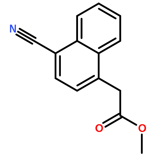 2-Naphthaleneacetic acid, a-cyano-, methyl ester