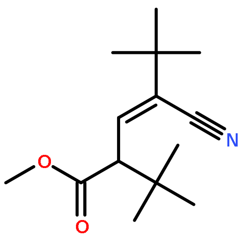 3-Hexenoic acid, 4-cyano-2-(1,1-dimethylethyl)-5,5-dimethyl-, methyl ester
