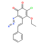 3,5-Cyclohexadiene-1,2-dione, 3-azido-6-chloro-5-ethoxy-4-(2-phenylethenyl)-