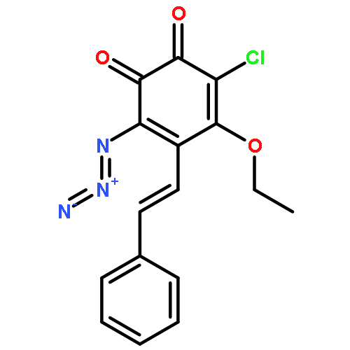 3,5-Cyclohexadiene-1,2-dione, 3-azido-6-chloro-5-ethoxy-4-(2-phenylethenyl)-