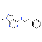 1H-Pyrazolo[3,4-d]pyrimidin-4-amine, 1-methyl-N-(2-phenylethyl)-