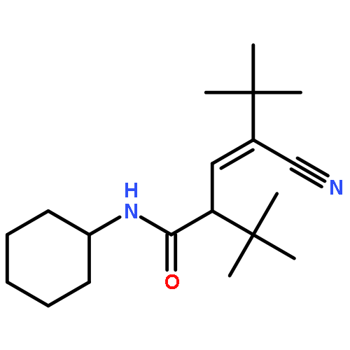 3-Hexenamide, 4-cyano-N-cyclohexyl-2-(1,1-dimethylethyl)-5,5-dimethyl-