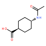 Cyclohexanecarboxylic acid, 4-(acetylamino)-, trans-