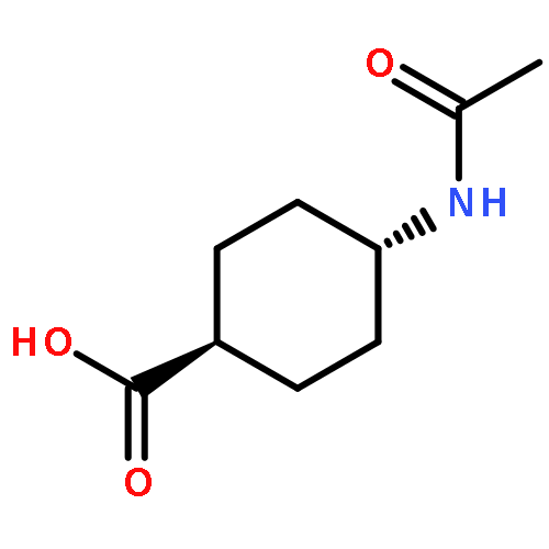 Cyclohexanecarboxylic acid, 4-(acetylamino)-, trans-